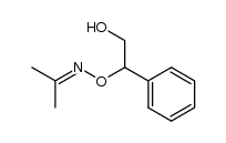 propan-2-one O-(2-hydroxy-1-phenylethyl)oxime结构式