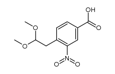 4-(2,2-dimethoxyethyl)-3-nitrobenzoic acid结构式