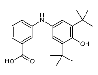 3-(3,5-ditert-butyl-4-hydroxyanilino)benzoic acid Structure