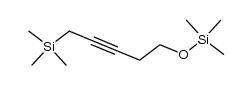 trimethyl(5-((trimethylsilyl)oxy)pent-2-yn-1-yl)silane结构式