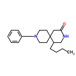 9-Benzyl-5-butyl-3,9-diazaspiro[5.5]undecan-2-one结构式