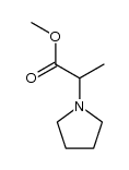 Methyl 2-(N-pyrrolidino)propionate Structure