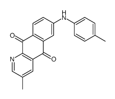 3-methyl-7-(4-methylanilino)benzo[g]quinoline-5,10-dione结构式