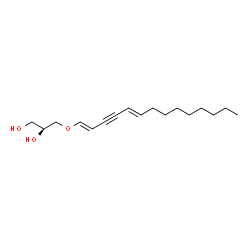 (2S,5Z,9Z)-4-Oxa-5,9-octadecadien-7-yne-1,2-diol structure