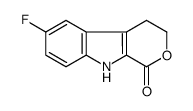 6-fluoro-4,9-dihydro-3H-pyrano[3,4-b]indol-1-one结构式
