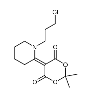 (chloro-3-propyl)-1 α-(hexahydropyridylidene)-2 malonate d'isopropylidene Structure