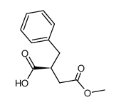 (S)-2-benzyl-4-methoxy-4-oxobutanoic acid Structure