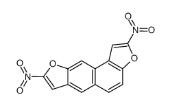 dinitro-2,8 naphto<2,1-b:7,6-b'>difuranne Structure