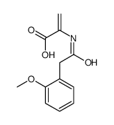 2-[[2-(2-methoxyphenyl)acetyl]amino]prop-2-enoic acid Structure