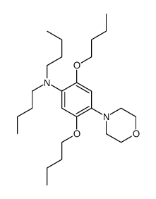 2,5-dibutoxy-N,N-dibutyl-4-morpholin-4-ylaniline结构式