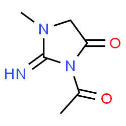 4-Imidazolidinone, 3-acetyl-2-imino-1-methyl- (9CI) picture