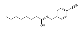 N-[(4-cyanophenyl)methyl]nonanamide Structure