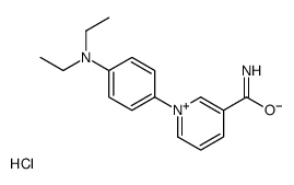 1-[4-(diethylamino)phenyl]pyridin-1-ium-3-carboxamide,chloride Structure