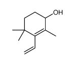 3-ethenyl-2,4,4-trimethylcyclohex-2-en-1-ol结构式