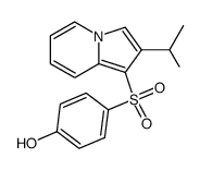 2-isopropyl-1-<(4-hydroxyphenyl)sulfonyl>indolizine Structure