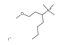 1-methoxy-N,N,N-trimethylheptan-3-aminium iodide结构式