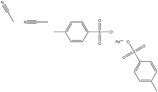 Bis(acetonitrile)palladium(II) p-toluenesulfonate Structure