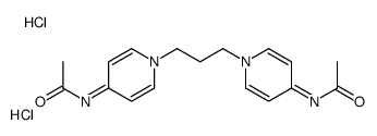 N-[1-[3-(4-acetamidopyridin-1-ium-1-yl)propyl]pyridin-1-ium-4-yl]acetamide,dichloride结构式