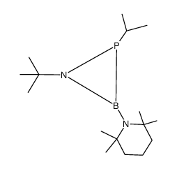 1-t-butyl-2-isopropyl-3-(2,2,6,6-tetramethylpiperidino)-1,2,3-azaphosphaboriridine Structure