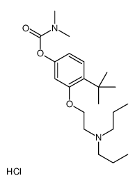[4-tert-butyl-3-[2-(dipropylamino)ethoxy]phenyl] N,N-dimethylcarbamate,hydrochloride结构式