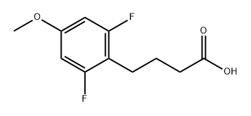 Benzenebutanoic acid, 2,6-difluoro-4-methoxy- Structure