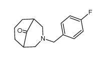 N-(4-fluorophenylmethyl)-3-azabicyclo[3.3.1]nonan-9-one Structure