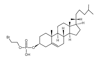 phosphoric acid-(2-bromo-ethyl ester)-cholesteryl ester结构式