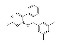 N-acetoxy-N-(3,5-dimethylbenzyloxy)benzamide结构式