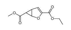 (1alpha,5alpha,6alpha)-2-Oxabicyclo[3.1.0]hex-3-ene-3,6-dicarboxylic acid 3-ethyl 6-methyl ester Structure