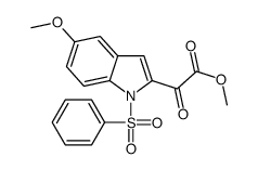 5-甲氧基-alpha-氧代-1-(苯基磺酰基)吲哚-2-乙酸甲酯结构式