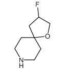 3-Fluoro-1-oxa-8-aza-spiro[4.5]decane结构式