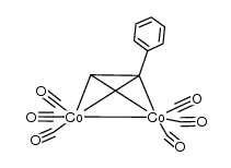 (phenylacetylene)hexacarbonyldicobalt Structure