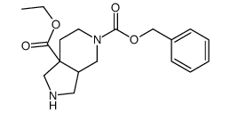 5-O-benzyl 7a-O-ethyl (3aR,7aR)-2,3,3a,4,6,7-hexahydro-1H-pyrrolo[3,4-c]pyridine-5,7a-dicarboxylate Structure