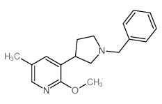 3-(1-Benzylpyrrolidin-3-yl)-2-methoxy-5-methylpyridine结构式