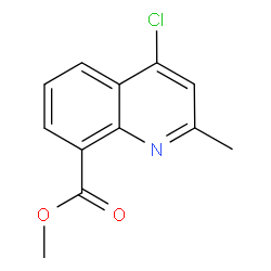 Methyl 4-chloro-2-methylquinoline-8-carboxylate Structure