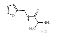 2-Amino-N-(2-furylmethyl)propanamide hydrochloride Structure