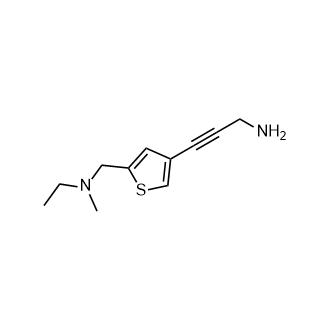 3-(5-{[Ethyl(methyl)amino]methyl}-3-thienyl)-2-propyn-1-amine Structure