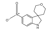 5-Nitro-2',3',5',6'-tetrahydrospiro[indoline-3,4'-pyran] Structure