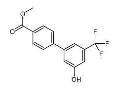 methyl 4-[3-hydroxy-5-(trifluoromethyl)phenyl]benzoate结构式