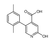 5-(2,5-dimethylphenyl)-2-oxo-1H-pyridine-4-carboxylic acid Structure