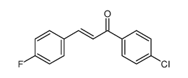 (2E)-1-(4-chlorophenyl)-3-(4-fluorophenyl)prop-2-en-1-one Structure