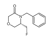 (S)-4-benzyl-5-fluoromethyl-morpholin-3-one结构式