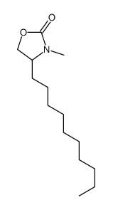 4-decyl-3-methyl-1,3-oxazolidin-2-one结构式