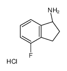 (S)-4-Fluoro-2,3-dihydro-1H-inden-1-amine hydrochloride Structure
