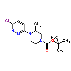 2-Methyl-2-propanyl 4-(6-chloro-3-pyridazinyl)-3-methyl-1-piperazinecarboxylate Structure