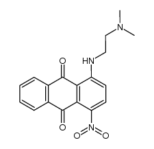 1-[[2-(Dimethylamino)ethyl]amino]-4-nitroanthracene-9,10-dione结构式