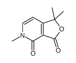 1,1,5-trimethylfuro[3,4-c]pyridine-3,4-dione结构式