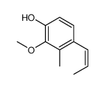 2-methoxy-3-methyl-4-prop-1-enylphenol Structure