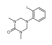 5-(2-iodophenyl)-1,3-dimethyl-1,3,5-triazinan-2-one结构式