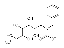 sodium,N-benzyl-N-(2,3,4,5,6-pentahydroxyhexyl)carbamodithioate Structure